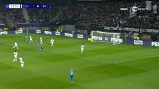 Christos Tzolis Goal  SK Sturm Graz vs Club Bruge 01 Highlights  UEFA Champions League 2024 [upl. by Berkow]