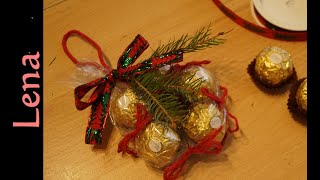 𝗞𝗿𝗲𝗮𝘁𝗶v𝗲 𝗧𝗶𝗽𝗽𝘀 v𝗼𝗻 𝗟𝗲𝗻𝗮 💫 DIY Ferrero Rocher Weihnachtlicher Kranz  Ferrero Rocher Christmas wreath [upl. by Sothena]