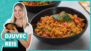 Djuvec Reis Rezept  Schneller Gemüse Reis 🍚 [upl. by Enihpled]