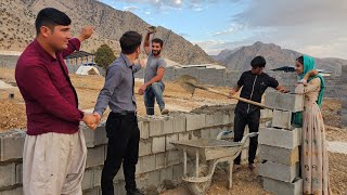 Nomadic Life Mehdi and Razia Building Their House with the Help of Malik and Subhan [upl. by Nepsa]