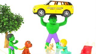 HULK SAVES THE BABY KITTEN ❤ Hulk amp Frozen Elsa Play Doh Cartoons For Kids [upl. by Amund]