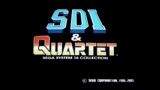 Sega Ages 2500 Series Vol 21 SDI amp Quartet  Sega System 16 Collection PS2 CRT Gaming [upl. by Adehsor]