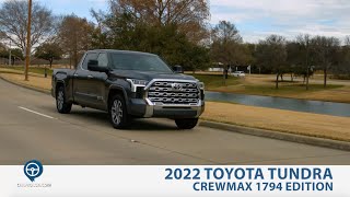 2022 Toyota Tundra 1794 Edition CrewMax Test Drive and Review [upl. by Otsenre110]