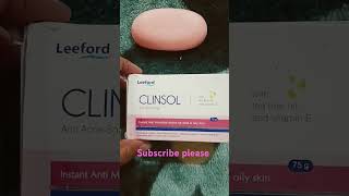 Clinsol anti acni soap short video [upl. by Norvun]