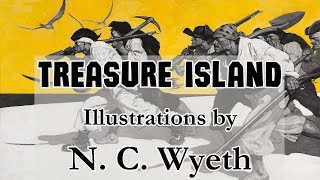 Treasure Island Illustrations by N C Wyeth art illustration pirates [upl. by Ahsilam]