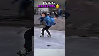 Normal ice skating vs Menace ice skating trollface edit troll [upl. by Anatol572]