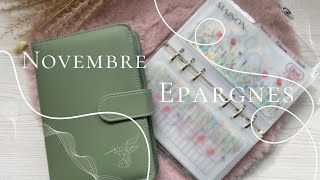 ENVELOPPES BUDGET Novembre les épargnes [upl. by Letram]