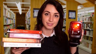 ASMR  Cozy Library Assistant  Labeling Scanning Book Sounds 📚 [upl. by Aimej]