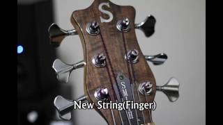 Ken smith Bass New Strings VS Old Strings [upl. by Els122]