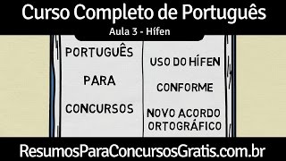 Aula 3  Hífen  Português para Concursos Públicos [upl. by Razal953]