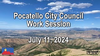 Pocatello City Council Work Session 07 11 24 [upl. by Fesoj818]