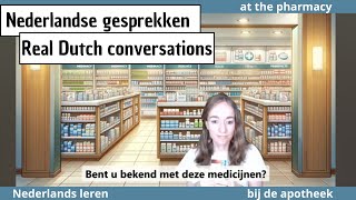 MEDICIJNEN ophalen bij de APOTHEEK Nederlands leren NT2 A1A2 beginners [upl. by Kerby533]