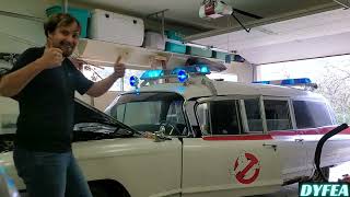 Ghostbusters ECTO1 SIREN And LIGHTBARS TEST [upl. by Einehpets]