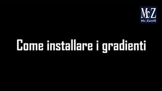 Speed Tutorial Gimp  Come installare i gradienti  How to install gradients [upl. by Downey129]