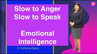 Slow to Anger Slow to Speak I Emotional Intelligence Quotes EQQ [upl. by Russ805]