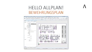 Hello Allplan 2022  Bewehrungsplan [upl. by Fridlund]