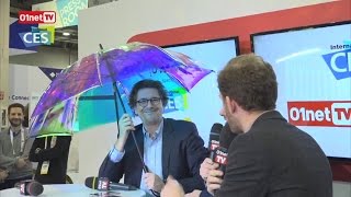 Oombrella le parapluie connecté  CES 2016 [upl. by Eikcor]