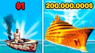 BARCO de 1 VS BARCO de 200000000 en GTA 5 [upl. by Ddene]