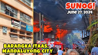 Sunog sa Barangka Itaas Mandaluyong City Natib st Corner J Salinga st June 27 2024 [upl. by Regdirb130]