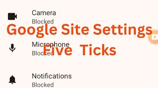 Google Chrome Site Setting 5 Trick  How To Off Google Chrome Site Setting 5 Feature [upl. by Gerda]