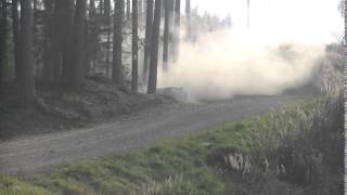 Rally Latvija 2015 TKatsuta  SAdachi crash [upl. by Odlabso]