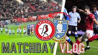 BORE DRAW AT ASHTON GATE  BRISTOL CITY 00 SHEFFIELD WEDNESDAY  MATCHDAY VLOG [upl. by Wait951]