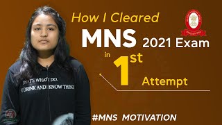 MNS 2021 Motivational Success Story  How to clear MNS Exam in First Attempt  Best MNS Coaching [upl. by Abisha117]