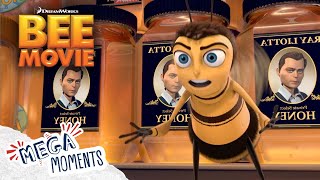 Discovering the Honey Farms 🍯 Bee Movie  Movie Moments  Mega Moments [upl. by Llehsem]