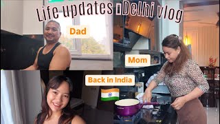 MOM DAD KE SATH IN DELHI 🇮🇳 [upl. by Ennirok]