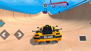 Ramps Car Racing 3d Car Games 3d jumping gaming Android gameplay cargamescar [upl. by Arbmik]