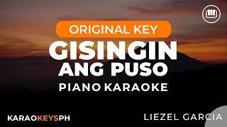 Gisingin Ang Puso  Liezel Garcia Piano Karaoke [upl. by Ilrebma146]