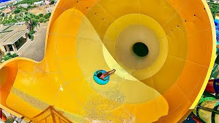 Magicone amp Spheres Water Slide at Stella Palace Crete [upl. by Adnyc]