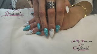 Ongle en gel quot Effet coquillagequot Avec les produits Onglemod [upl. by Bayly365]