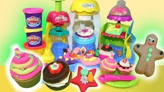 PLAY DOH ★ Frosting Fun Bakery Playset ★ Sweet Shoppe PlayDoh PLUSHasbro MsDisneyReviews [upl. by Ardnasac]