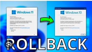 how to Rollback window 11 to window 10 [upl. by Torres]