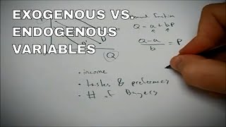 The difference between endogenous and exogenous varaibles [upl. by Tram]