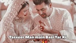 tasveer man main Basi yar ki mere Humsafar drama osthania aamir song Instagram trending songs [upl. by Aenej]