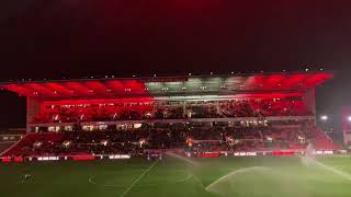 Stoke City  Light Show vs Leeds United [upl. by Rexanne836]