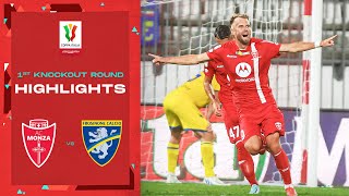 Monza 32 Frosinone  Goals and Highlights 1st Knockout Round  Coppa Italia Frecciarossa 202223 [upl. by Nawd933]