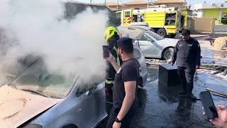 Ft Spray VS car fire [upl. by Selden]