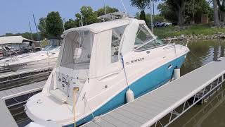 Rinker 260 Express Cruiser 2008 350 Mag MerCruiser AirHeat Windlass GPS Trailer Clean [upl. by Seravart]