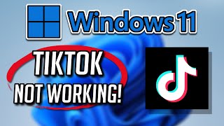 TikTok App Not Working in Windows 1110 Fix  Tutorial [upl. by Budd]