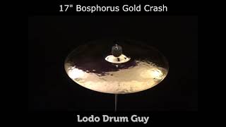 17quot Bosphorus Gold Series Crash Cymbal NEW 1170g [upl. by Simara]