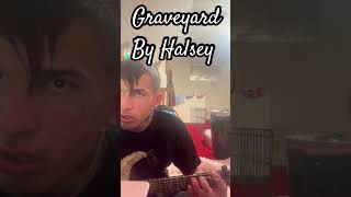 Graveyard by Halsey guitar cover Blake Joseph Schecter guitar omen elite line 6 spider v mk2 tone [upl. by Ydissac]