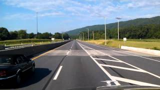 Pennsylvania Turnpike Westbound through the Blue Mountain Tunnel and Kittatinny Mountain Tunnel [upl. by Nlocnil]