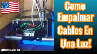 Como empalmar o amarrar cables en una luz  how to make up a light [upl. by Gil]