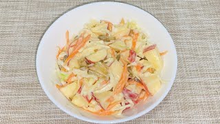 Quick amp Simple Coleslaw A Perfect Side Dish for Any Meal [upl. by Naelcm]