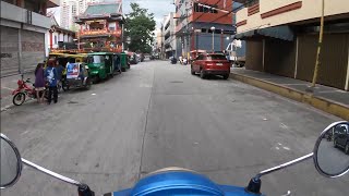 Road Time  Kymco Like125 Blue San Bernardo St to Tomas Mapua St BR KuyaDJ 7July2024 10462 [upl. by Yehc]