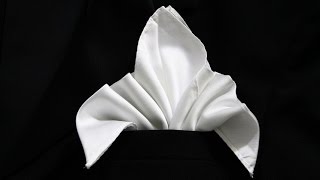 How to Fold a Pocket Square  Fleur De Lis [upl. by Mccord228]