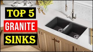 Top 5 Best Granite Sinks 2023  Best Granite Kitchen Sink  Review [upl. by Nillek]